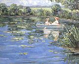 Famous Road Paintings - Pond at Riversville Road